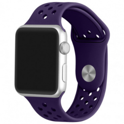 Curea pentru Apple Watch 38 mm Silicon Sport iUni Purple 