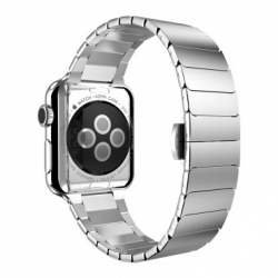 Curea pentru Apple Watch 42mm Otel Inoxidabil iUni Silver Link Bracelet 