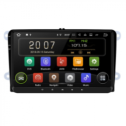 Navigatie Gps 9 Seat Leon Altea Toledo Alhambra Android 9.0 2GB RAM Internet 4G Aplicatii Waze Wi Fi Usb Bluetooth Mirrorlink 