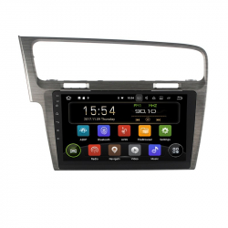 Navigatie Gps Android 9.0 VW Golf 7 2 GB RAM + 16 GB ROM Display 10.1 4G Aplicatii Waze Wi Fi Usb Bluetooth 