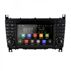 Navigatie Gps Android Mercedes C Class W203 CLK W209 Android 2GB RAM + 16GB ROM 4G Aplicatii Waze Wi Fi Usb Bluetooth 