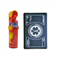 Pachet RAR Trusa Medicala Auto de Prim Ajutor + Stingator Auto Spray 