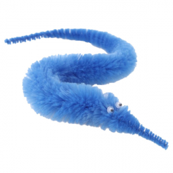 Jucarie twisty worm albastru 