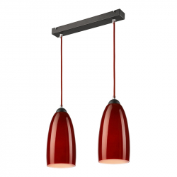 Lustra SARA grena 2x60W E27 sticla 