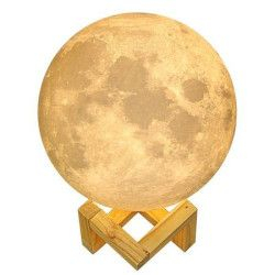 Lampa veghe moon lamp 2 culori 15 cm 5 trepte de intensitate univers 3D 
