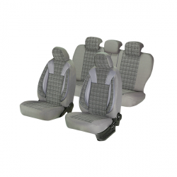 Huse scaune auto CITROEN C1 2005-2010 dAL Luxury Gri Piele ecologica + Textil 