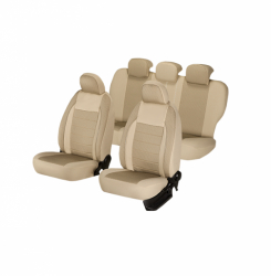 Huse scaune auto AUDI A4 B6 2000-2005 dAL Elegance Bej Piele ecologica + Textil 
