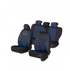 Huse scaune auto SEAT TOLEDO 2000-2010 dAL Elegance Albastru Piele ecologica + Textil 