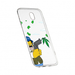 Husa de protectie Narcos Simpson Movie pentru Samsung Galaxy J7 2017 rezistenta la uzura anti-alunecare din silicon Premium 441 