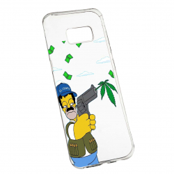 Husa de protectie Narcos Simpson Movie pentru Samsung Galaxy S8 rezistenta la uzura anti-alunecare din silicon Premium 441 