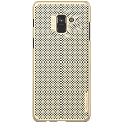 Husa de protectie spate Nillkin Air cu perforatii pentru Samsung Galaxy A8 2018 auriu 