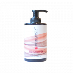 Masca coloranta roscat 300ml Ihair Keratin 
