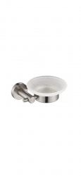 Savoniera tip farfuriuta inox satinat TRENDY S 