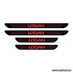 Set protectie praguri adezive reflectorizant Dacia Logan - sticker decorativ 