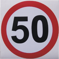 Sticker auto Limitator Viteza - 50 - pentru camioane 