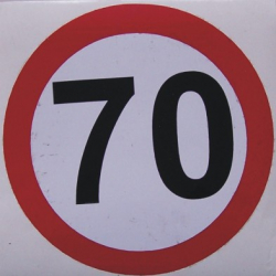 Sticker auto Limitator Viteza - 70 - pentru camioane 