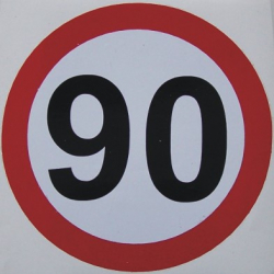 Sticker auto Limitator Viteza - 90 - pentru camioane 