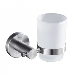 Suport pahar periuta dinti inox satinat TRENDY S 