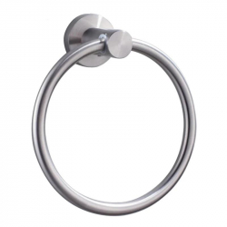 Suport prosop TRENDY S inel rotund prindere perete inox lucios 