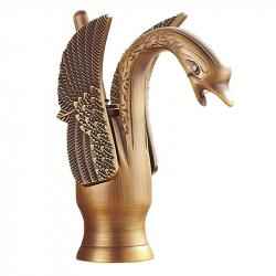 Baterie lavoar montare chiuveta baie bronz antichizat TRENDY S 