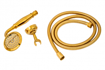 Set dus cu para furtun si suport dus TRENDY S gold 