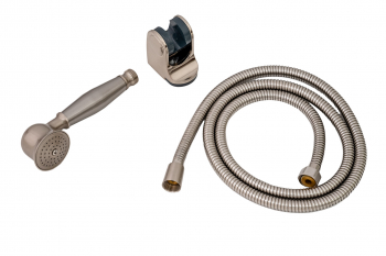 Set dus para furtun si suport pentru dus inox satinat TRENDY S