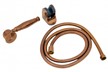 Set dus para furtun si suport pentru dus rose-gold TRENDY S 