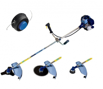 Set Motocoasa pe benzina Baikal Profi 4.9 CP 10000 RPM Disc 40T Disc 3T Tambur cu fir + tambur de rezerva 