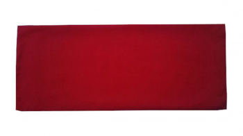 Husa de perna cervicala dreptunghiulara rosie 50 x 20 cm bumbac satinat