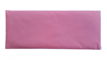 Husa de perna cervicala dreptunghiulara roza 50 x 20 cm bumbac satinat 