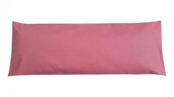 Perna cervicala Amirra 50 x 20 cm roza bumbac husa detasabila 