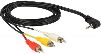 Cablu Jack 3 5 Stereo 4 Pini Tata - 3xRCA Tata 1.5 m Lungime - Tip Jack 4 Contacte pentru TV Media Player VCR 