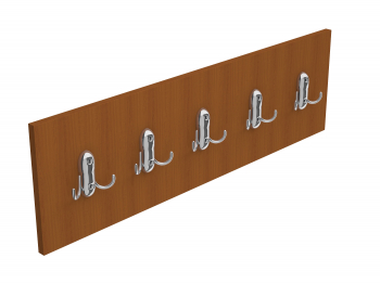 Cuier de hol cu 5 agatatori 80 cm cires 
