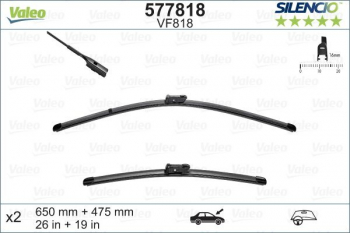 Set stergatoare VALEO AUDI A3 dupa 2012 VW Golf VII dupa 2012 650 475mm 