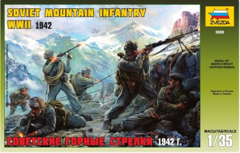 Masina ZVEZDA 1 35 SOVIET MOUNTAIN TROOP WWII - 6 figures 1 35 