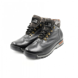 Bocanci Barbati Iulis Shoes Din Piele Naturala 100 Gri 336 G marimea 44 
