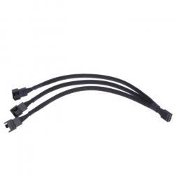 Cabluri multiplicator/ spliter Y pentru conectare a 3 ventilatoare carcasa la mufa 3/4 pini placa de baza cooler hub fan cpu pwm 