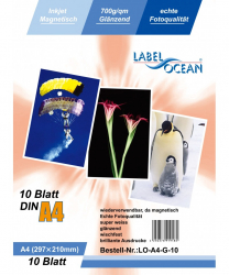 Hartie Foto Magnetica A4 LabelOcean Glossy 700g 10 Coli 