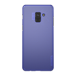 Husa de protectie spate Nillkin Air cu perforatii pentru Samsung Galaxy A8 Plus 2018 albastru 