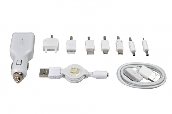 Incarcator auto Universal cu USB si Fir Extensibil Automax 
