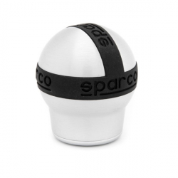 Ornament Sparco pentru schimbatorul de viteza alb cu negru 