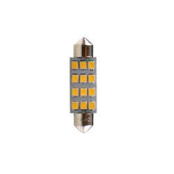 Set 2 bucati bec LED M-Tech C5W 41mm 12xSMD3528 