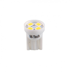 Set 2 bucati bec M-Tech W5W 4xSMD2835 alb 