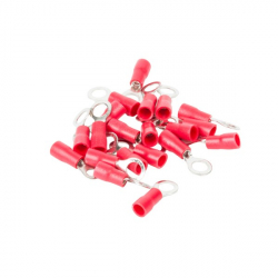 Set 20 bucati conectori RV1.25-5 Automax pentru cablu culoare rosu 