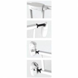 Poarta de siguranta extensibila Noma 62 - 102 cm metal negru N93330 