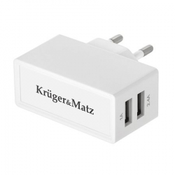 Incarcator Retea DUAL USB 2.4A KRUGER and MATZ 