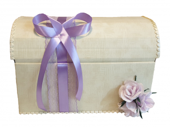 Trusou complet pentru botez baiat Handmade Minis Boutique in cufar nude 
