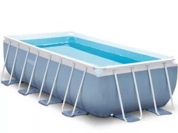 Piscina Bazin Intex Familie Copii Relaxare Curte Gradina Dreptunghiulara Cadru Metal 300 X 200 X