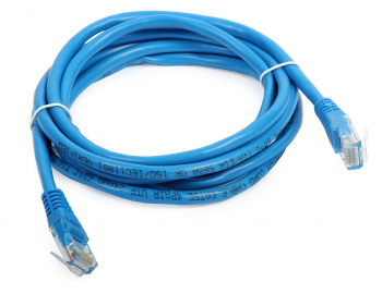 Cablu UTP Retea Albastru Ethernet Cat 5e 10m Lungime - Cablu Patch de Internet cu Mufa Conector RJ45 