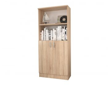 Biblioteca haaus Flint cu Usi Inferioare si O Polita Stejar Sonoma 70 x 32 x 159 cm 